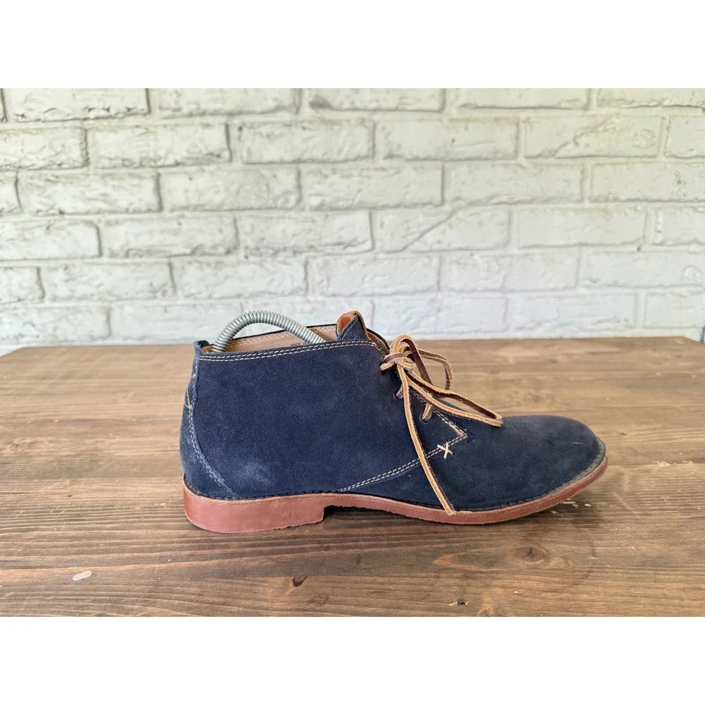 ALDO Mens Blue Suede Leather Lace‎ Up Ankle Chukka Boots EU Size 43/ US Size 10